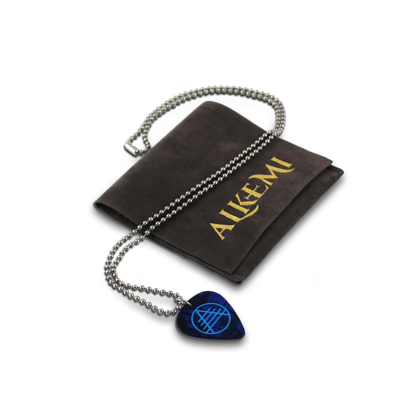 Pick Necklace - Blue Logo