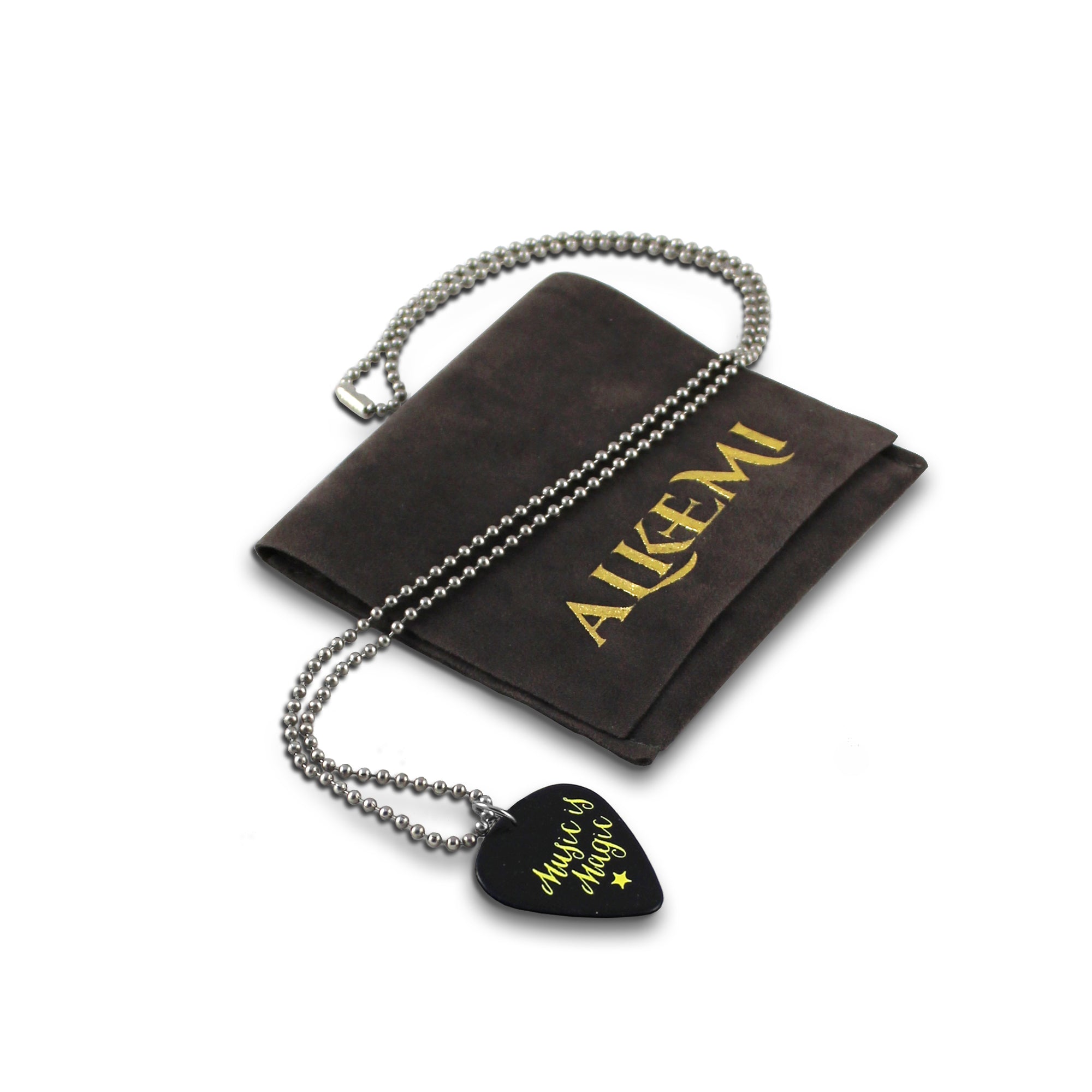 Pick Necklace - Music is Magic Black