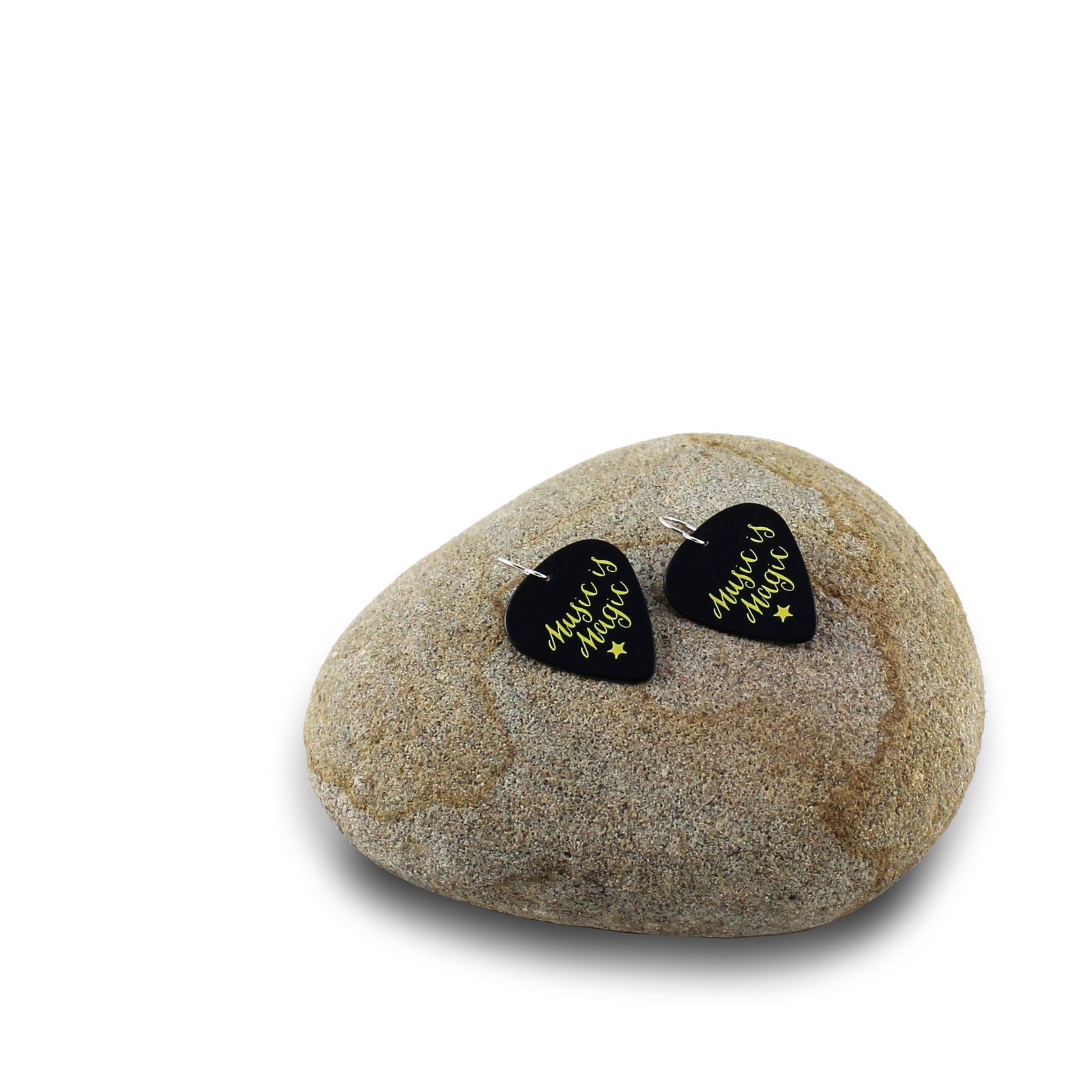 Pick Earrings - Music is Magic Black