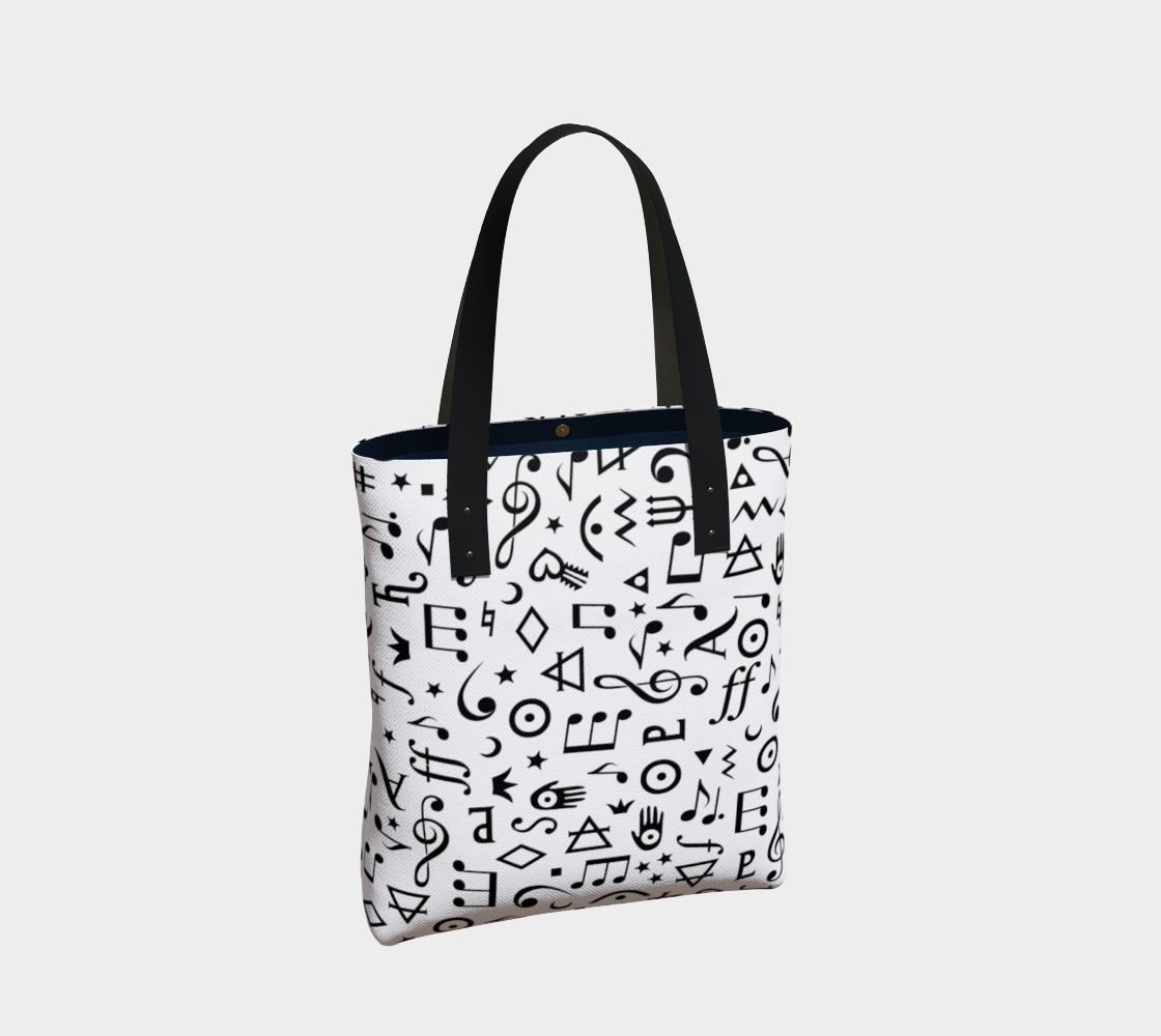 URBAN MUSIC TOTE - WHITE