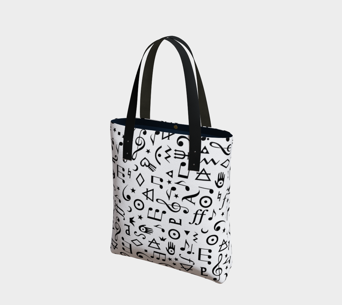 URBAN MUSIC TOTE - WHITE
