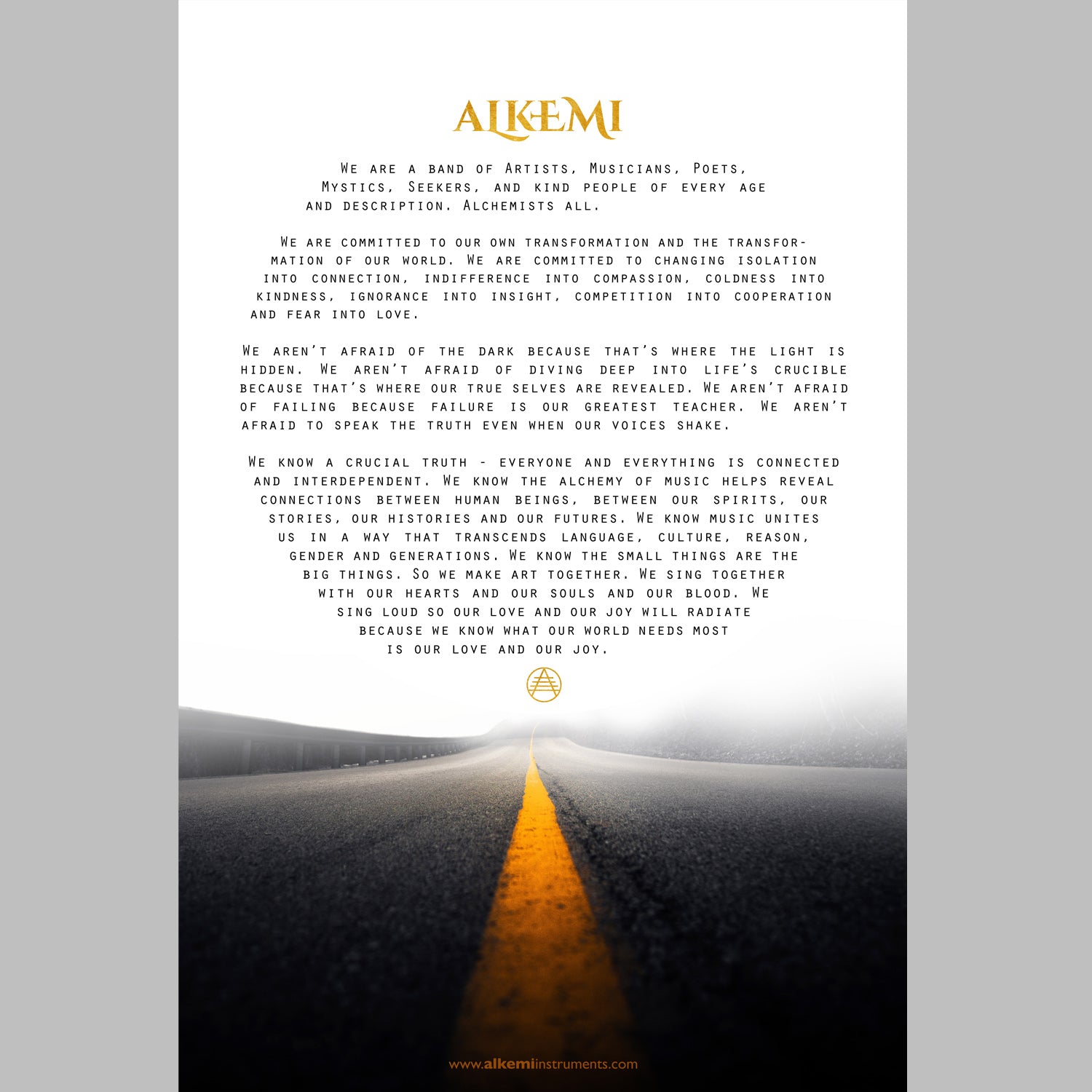Alkemi Manifesto Poster with Path
