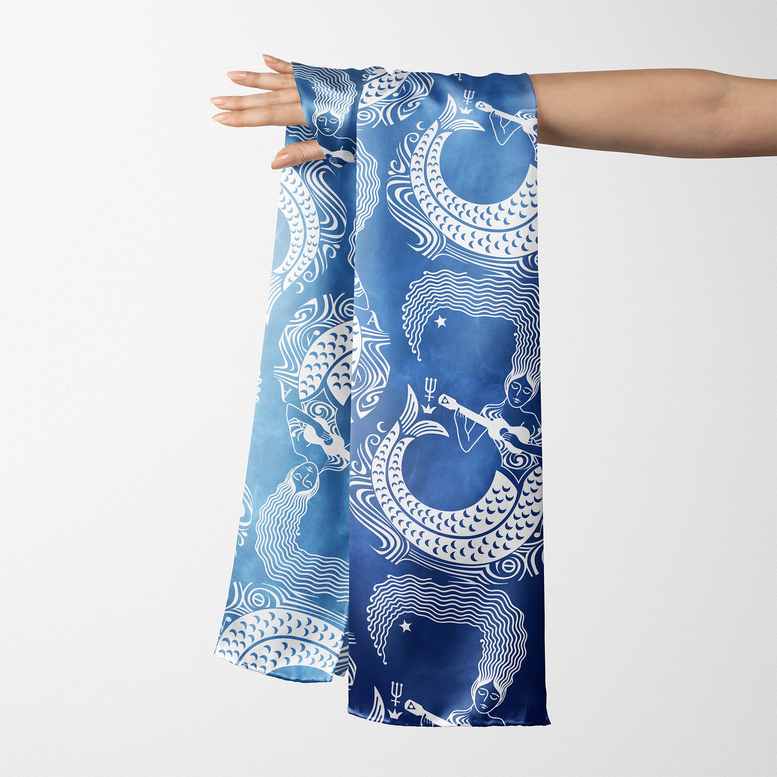 LONG MERMAID SCARF - OCEAN