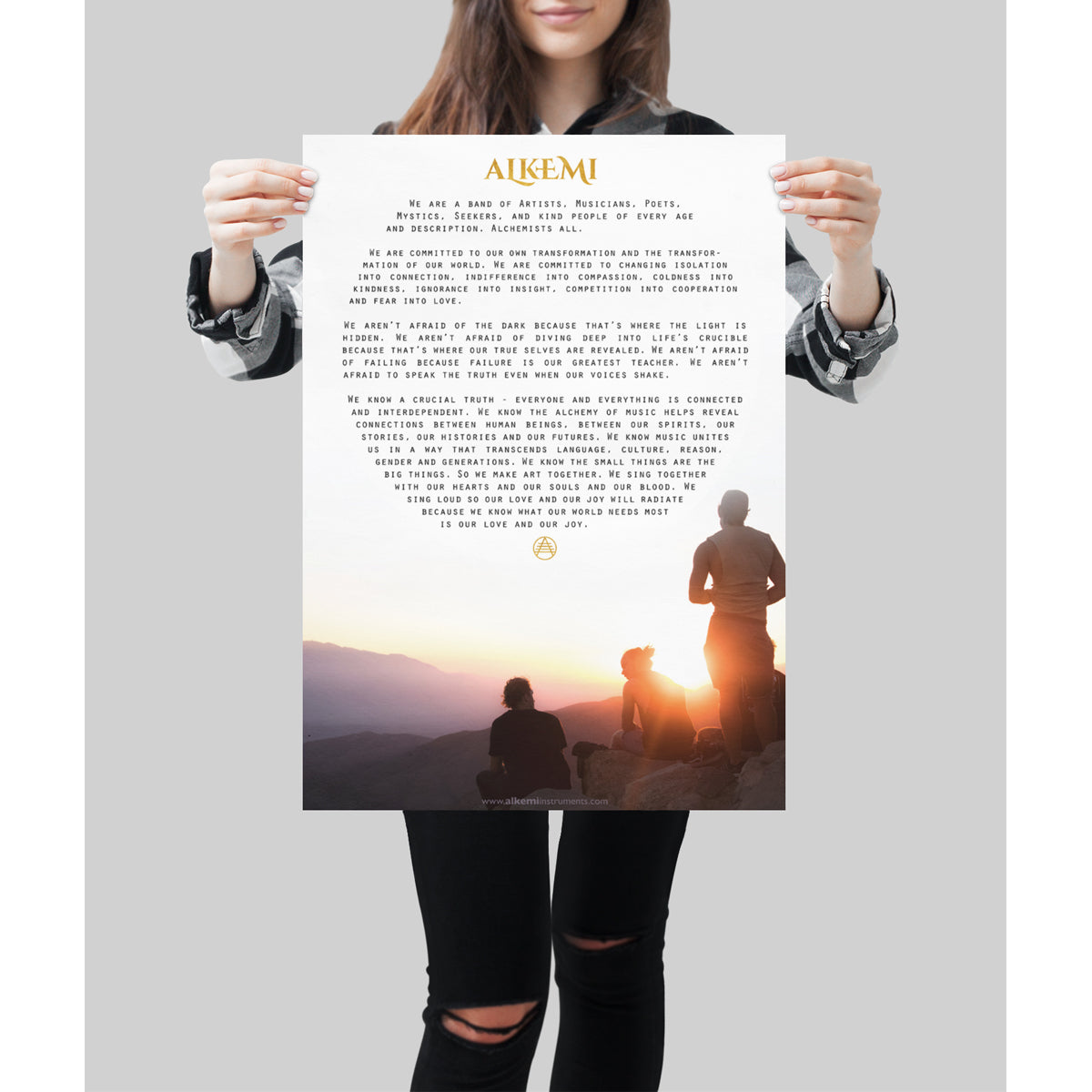 Alkemi Manifesto Poster with Sun